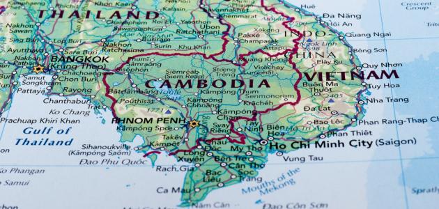 أين تقع كمبوديا