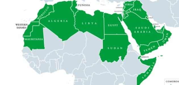 الدول العربية حسب المساحة