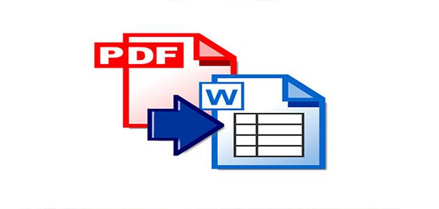 تحويل من pdf إلى word