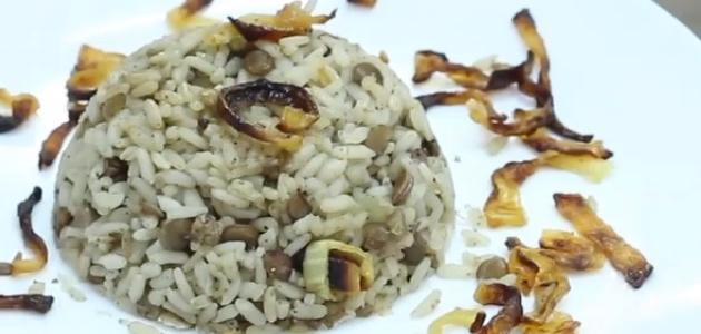 طريقة طبخ مجدرة الأرز السورية