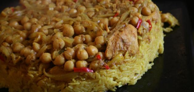 طريقة عمل أرز القدرة الفلسطيني