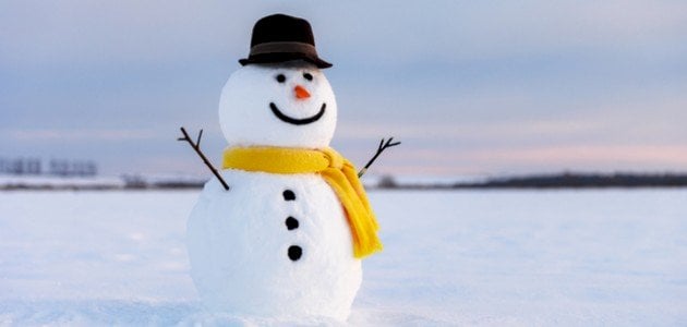 طريقة عمل رجل الثلج