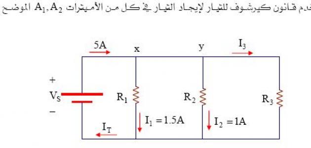 قانون كيرشوف للتيار