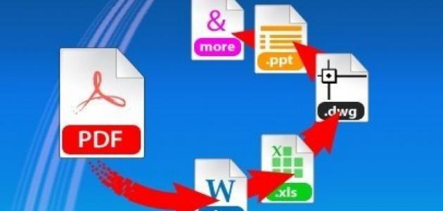 كيف تحول pdf إلى word