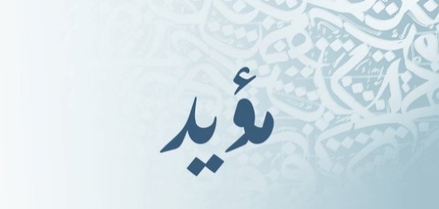 ما معنى اسم مؤيد