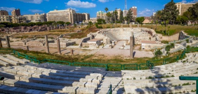 معلومات عن المسرح الروماني في الإسكندرية